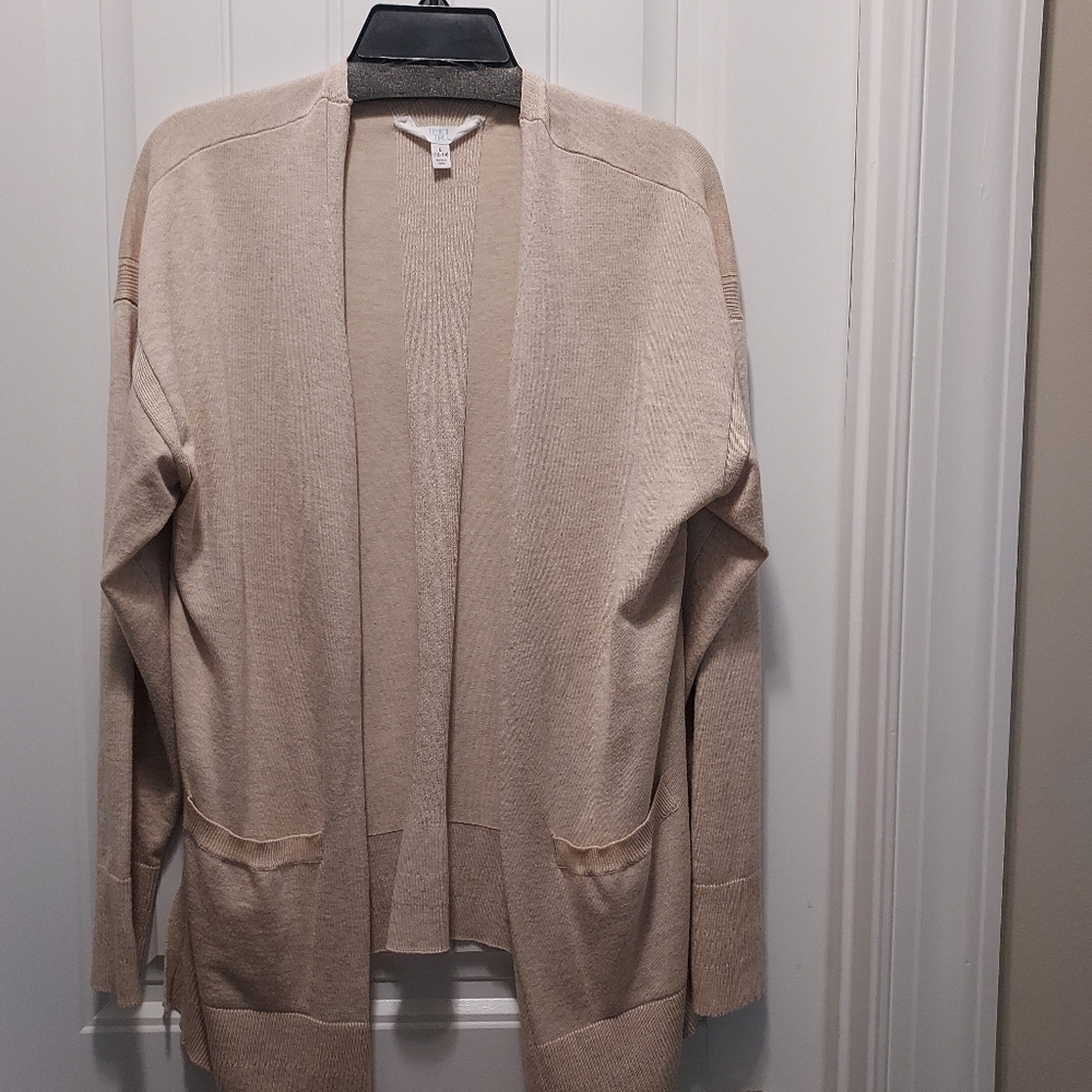 Time and Tru Women's Beige Cardigan Sweater